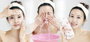 Korean facial care cleaning